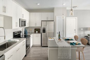 Drift town center east backsplash in kitchen